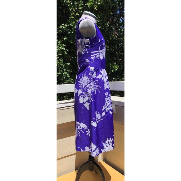 VTG 60s Paradise Hawaii Purple Floral Dress Tropical Size S Retro Coconutgirl - Picture 3 of 7